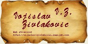 Vojislav Zivlaković vizit kartica